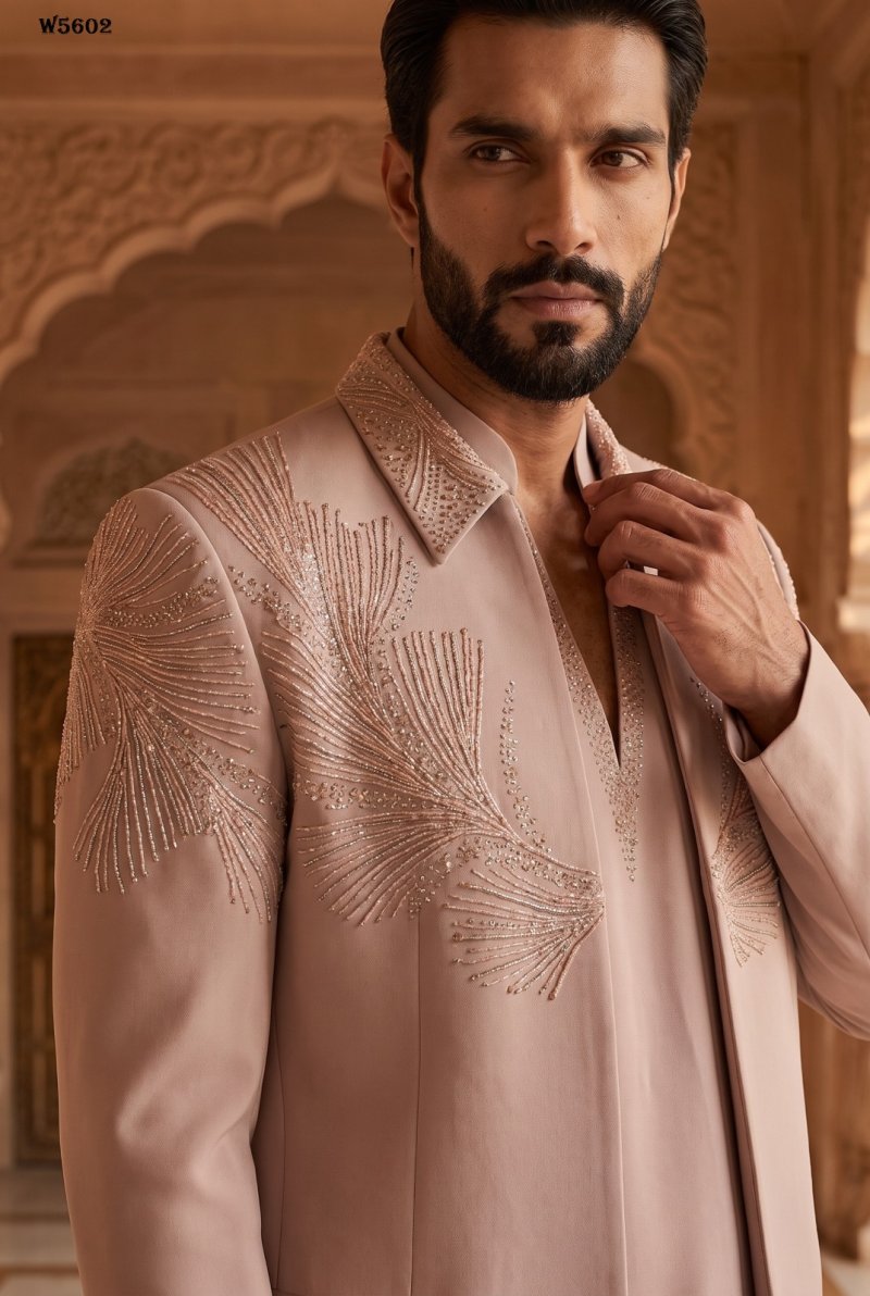 Outluk Wedding Vol 56 Lachaka Hand Work Designer Jodhpuri Suit